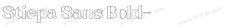 Stiepa Sans Bold字体转换